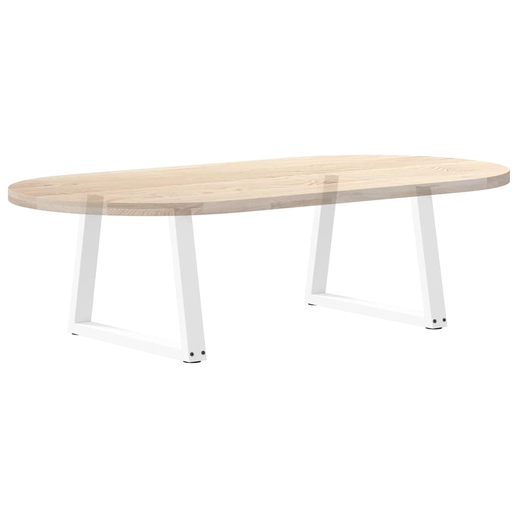 Coffee Table Legs V-Shape 2 pcs White 50x(42-43.3) cm Steel