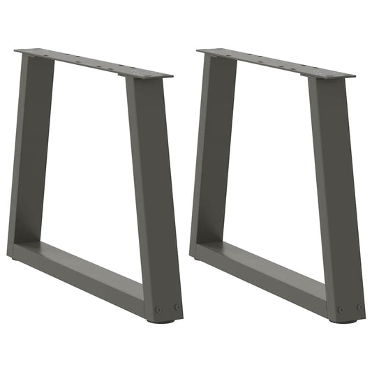Coffee Table Legs V-Shape 2 pcs Anthracite 50x(42-43.3) cm Steel