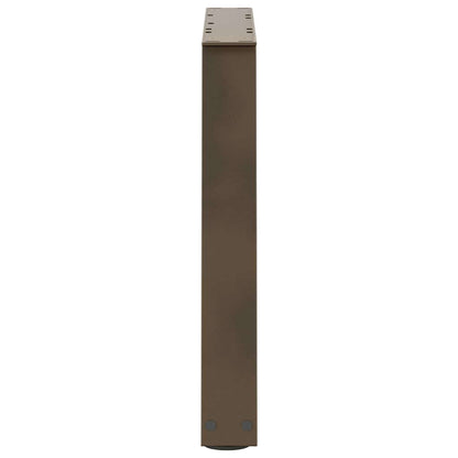 Coffee Table Legs V-Shape 2 pcs Natural Steel 50x(42-43.3) cm Steel