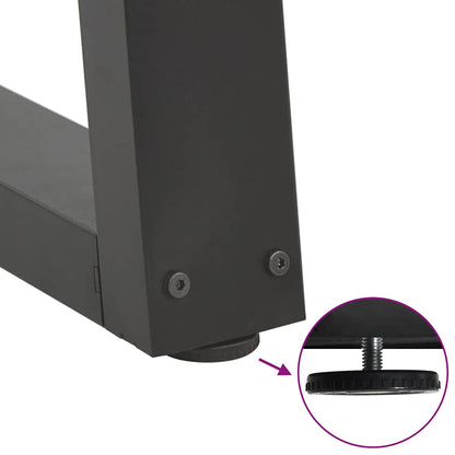 Coffee Table Legs V-Shape 2 pcs Anthracite 60x(42-43.3) cm Steel