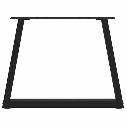 Coffee Table Legs V-Shape 2 pcs Black 70x(42-43.3) cm Steel