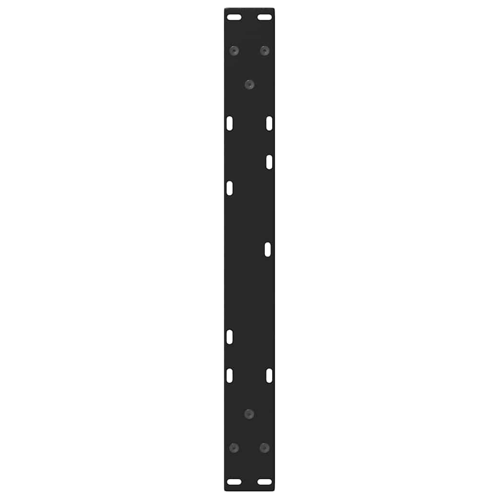 Coffee Table Legs V-Shape 2 pcs Black 70x(42-43.3) cm Steel