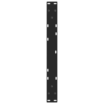 Coffee Table Legs V-Shape 2 pcs Black 70x(42-43.3) cm Steel