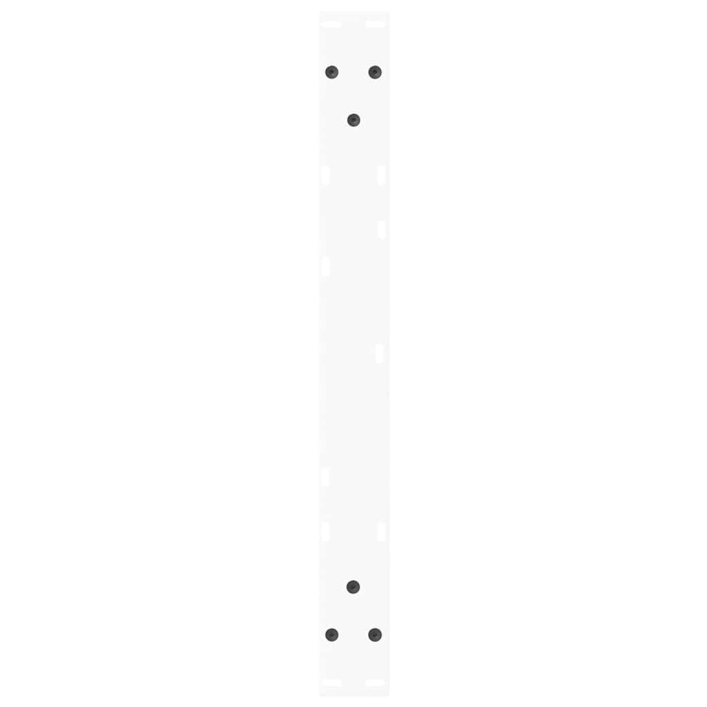 Coffee Table Legs V-Shape 2 pcs White 70x(42-43.3) cm Steel