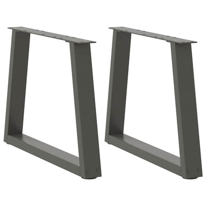 Coffee Table Legs V-Shape 2 pcs Anthracite 70x(42-43.3) cm Steel