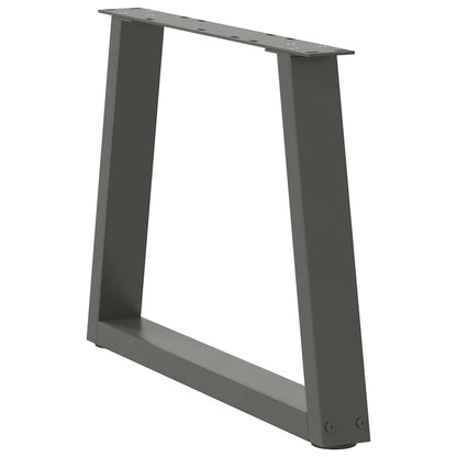 Coffee Table Legs V-Shape 2 pcs Anthracite 70x(42-43.3) cm Steel