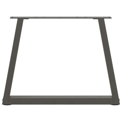 Coffee Table Legs V-Shape 2 pcs Anthracite 70x(42-43.3) cm Steel