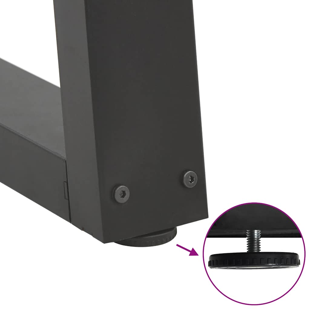 Coffee Table Legs V-Shape 2 pcs Anthracite 70x(42-43.3) cm Steel