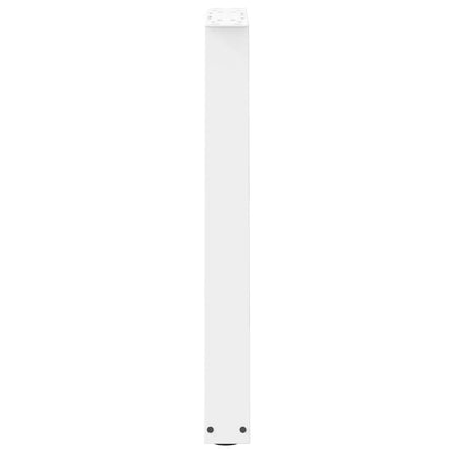 Dining Table Legs V-Shape 2 pcs White 50x(72-73.3) cm Steel