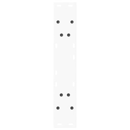 Dining Table Legs V-Shape 2 pcs White 50x(72-73.3) cm Steel