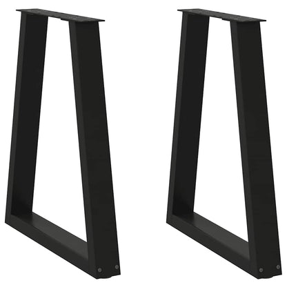 Coffee Table Leg | Set of 2 | Black | Powder-coated steel | 60 cm x 72 cm