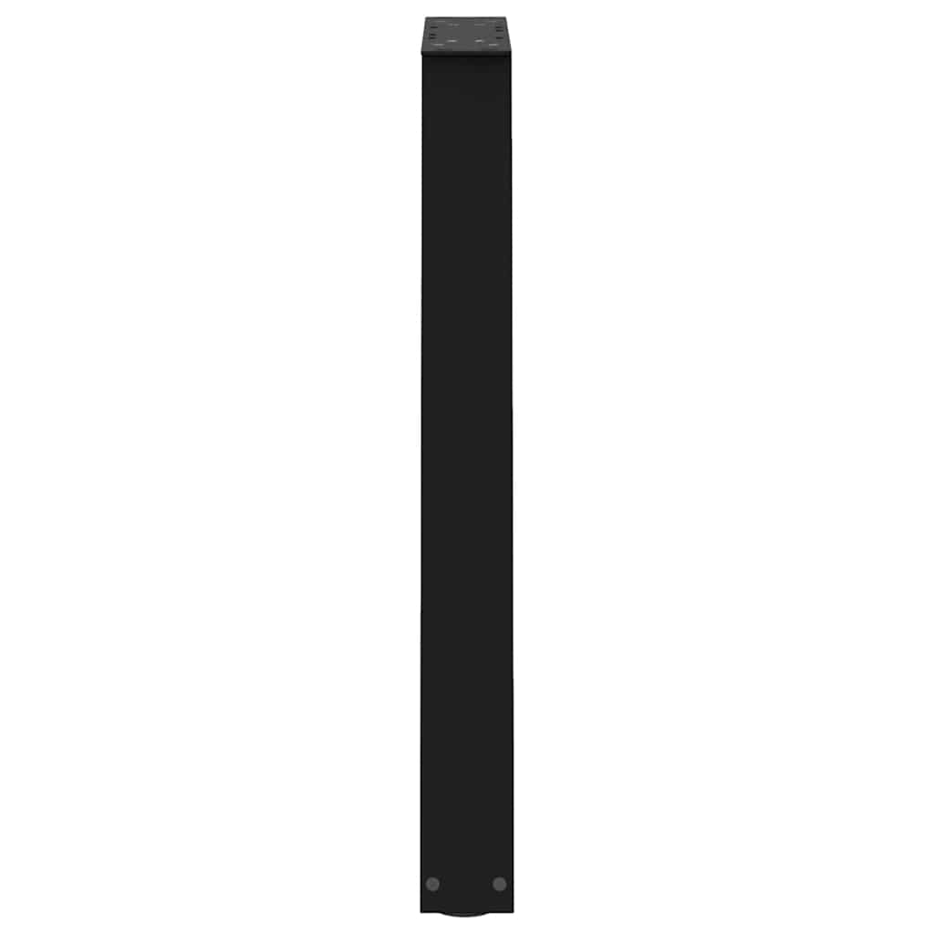 Dining Table Legs V-Shape 2 pcs Black 60x(72-73.3) cm Steel