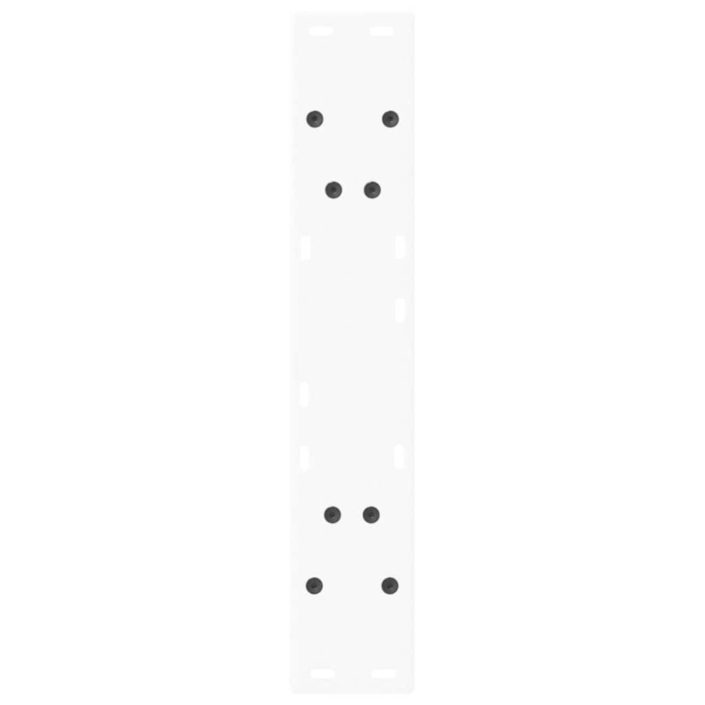 Dining Table Legs V-Shape 2 pcs White 60x(72-73.3) cm Steel