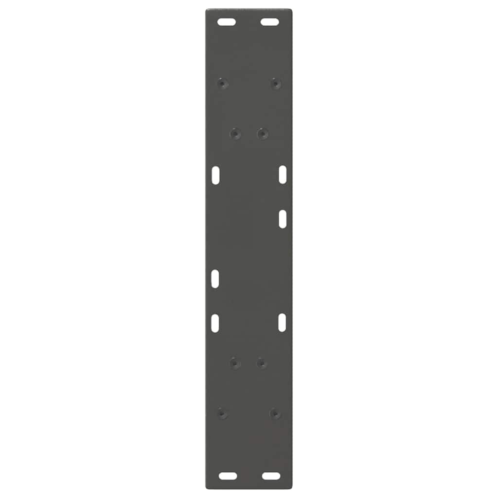 Dining Table Legs V-Shape 2 pcs Anthracite 60x(72-73.3) cm Steel