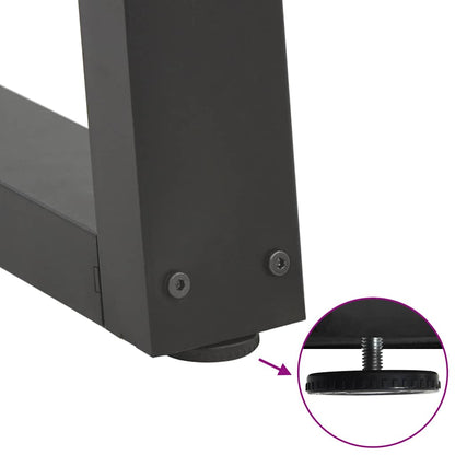 Dining Table Legs V-Shape 2 pcs Anthracite 60x(72-73.3) cm Steel