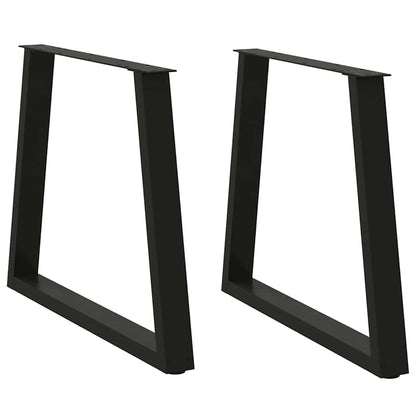 Dining Table Leg | Set of 2 | Black | Powder-coated steel