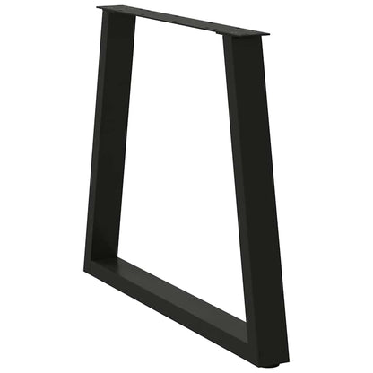 Dining Table Leg | Set of 2 | Black | Powder-coated steel