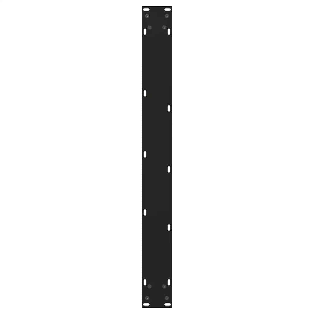 Dining Table Legs V-Shape 2 pcs Black 70x(72-73.3) cm Steel