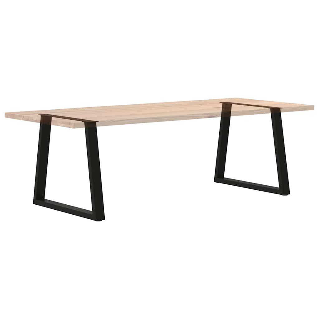 Dining Table Legs V-Shape 2 pcs Black 70x(72-73.3) cm Steel