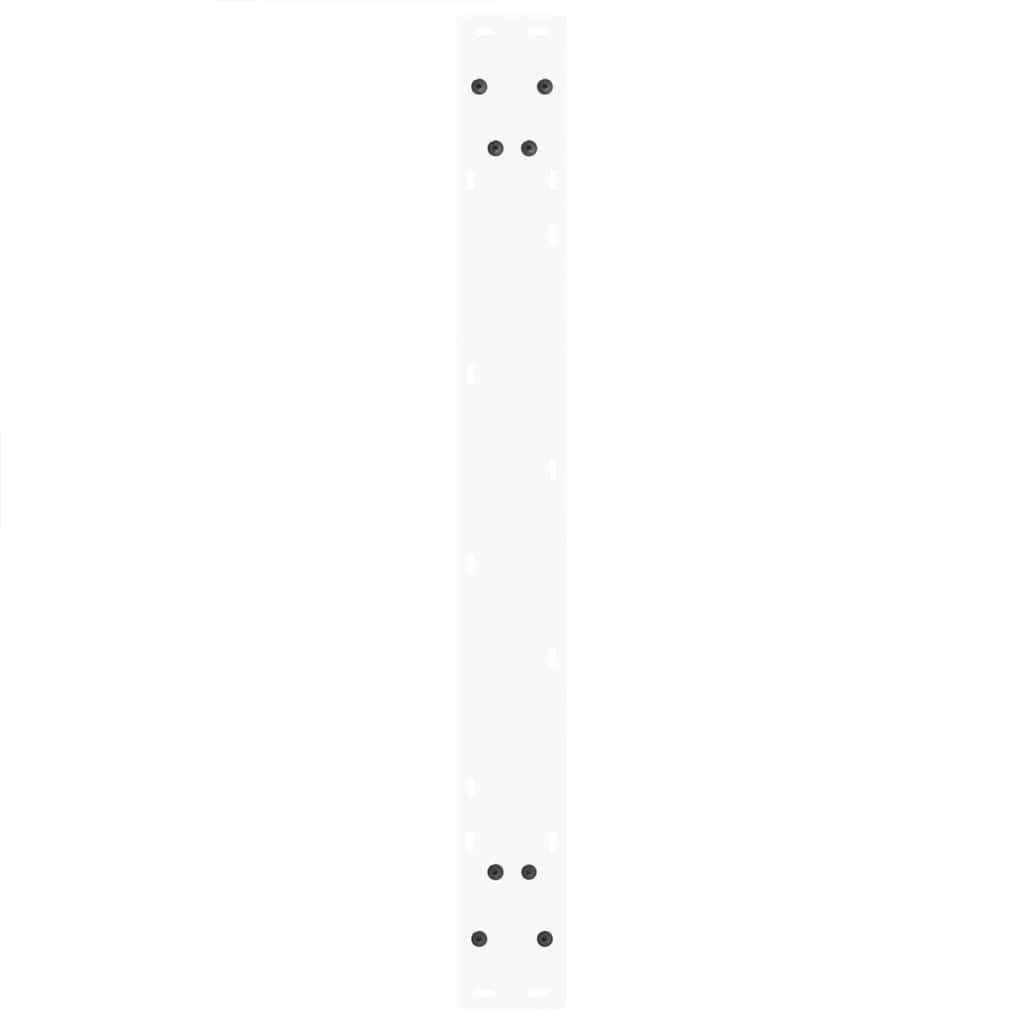 Dining Table Legs V-Shape 2 pcs White 70x(72-73.3) cm Steel