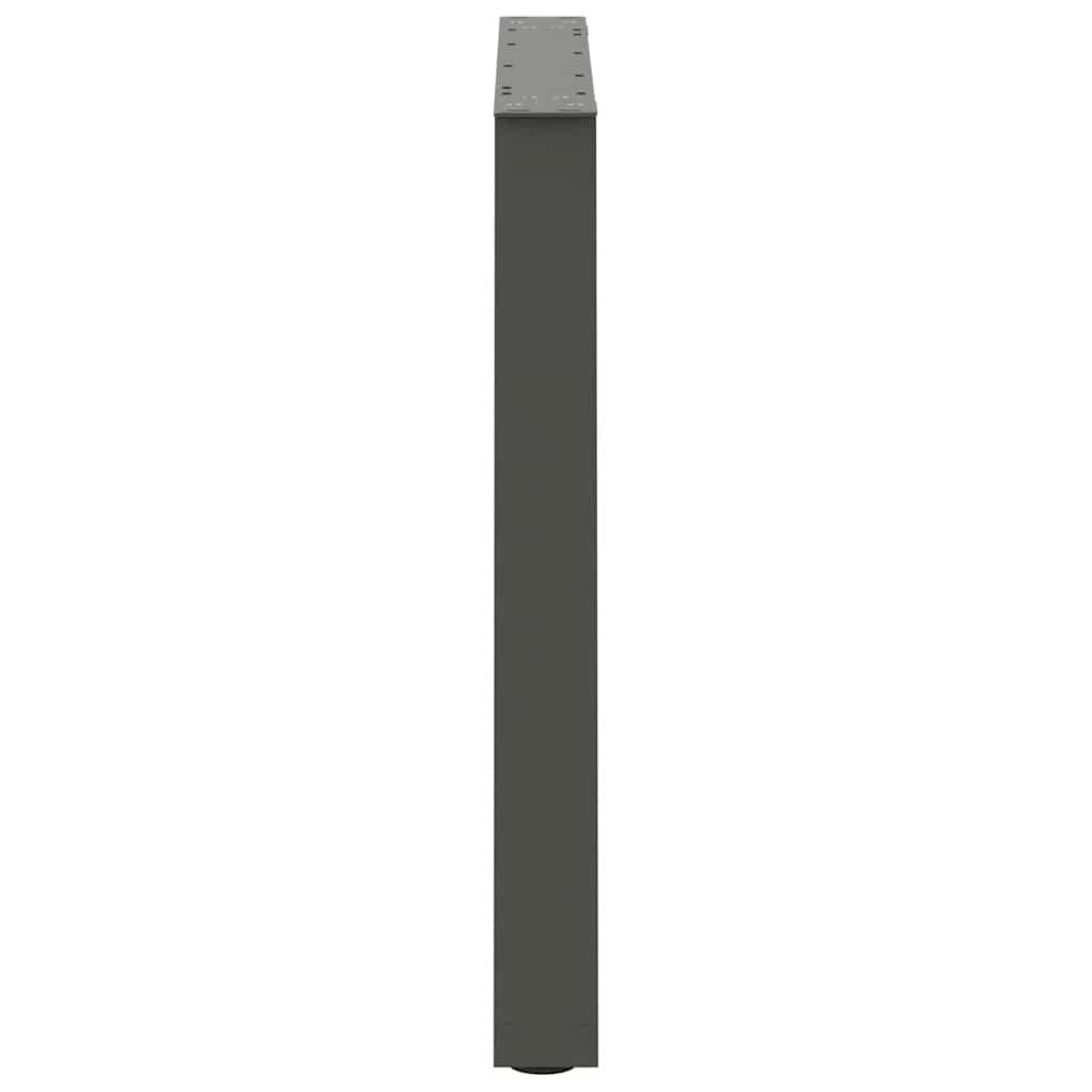 Dining Table Legs V-Shape 2 pcs Anthracite 70x(72-73.3) cm Steel