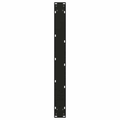 Dining Table Legs V-Shape 2 pcs Black 80x(72-73.3) cm Steel