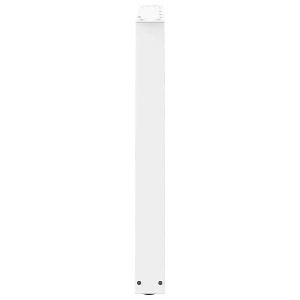 Dining Table Legs V-Shape 2 pcs White 80x(72-73.3) cm Steel