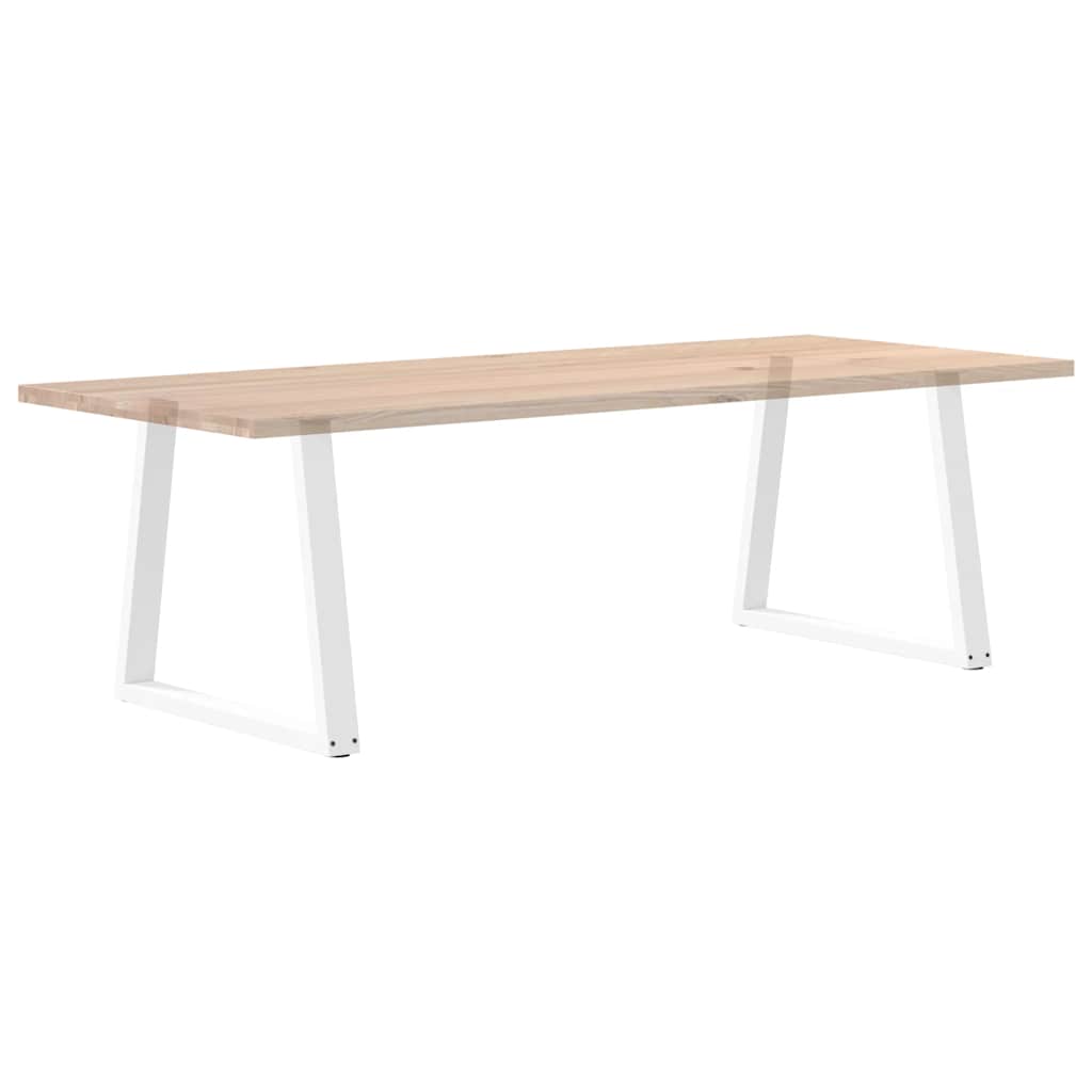 Dining Table Legs V-Shape 2 pcs White 80x(72-73.3) cm Steel