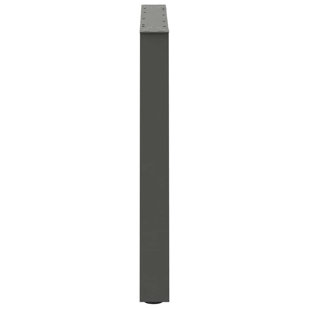 Dining Table Legs V-Shape 2 pcs Anthracite 80x(72-73.3) cm Steel