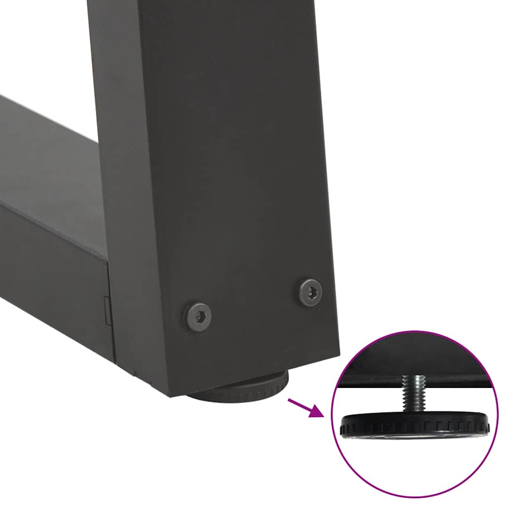 Dining Table Legs V-Shape 2 pcs Anthracite 80x(72-73.3) cm Steel