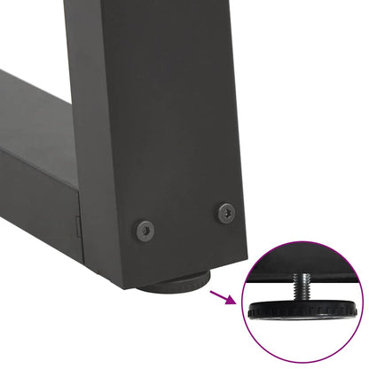 Dining Table Legs V-Shape 2 pcs Anthracite 80x(72-73.3) cm Steel