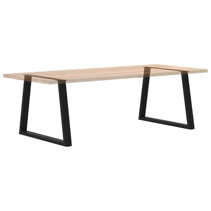 Dining Table Legs V-Shape 2 pcs Black 90x(72-73.3) cm Steel