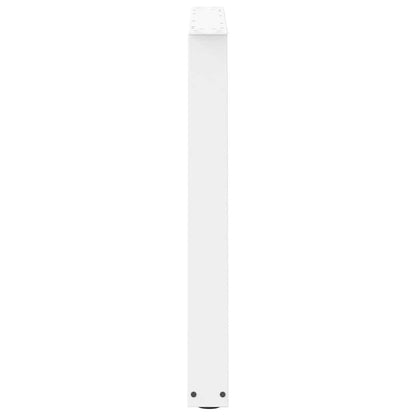 Dining Table Legs V-Shape 2 pcs White 90x(72-73.3) cm Steel
