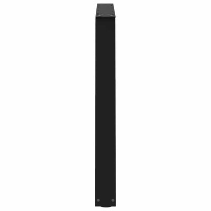 Dining Table Legs V-Shape 2 pcs Black 100x(72-73.3) cm Steel