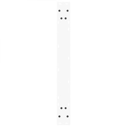 Dining Table Legs V-Shape 2 pcs White 100x(72-73.3) cm Steel