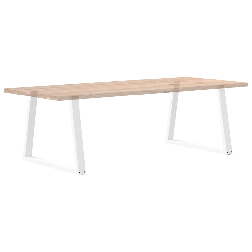 Dining Table Legs V-Shape 2 pcs White 100x(72-73.3) cm Steel