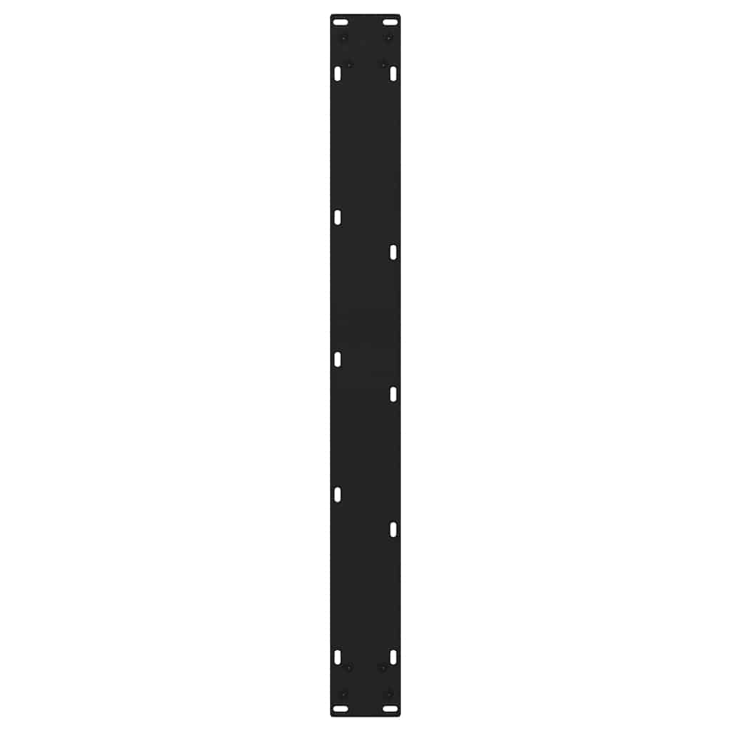 Dining Table Legs V-Shape 3 pcs Black 70x(72-73.3) cm Steel