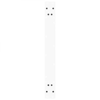 Dining Table Legs V-Shape 3 pcs White 70x(72-73.3) cm Steel