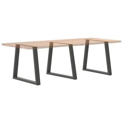 Dining Table Legs V-Shape 3 pcs Anthracite 70x(72-73.3) cm Steel