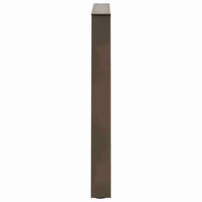 Dining Table Legs V-Shape 3 pcs Natural Steel 70x(72-73.3) cm Steel