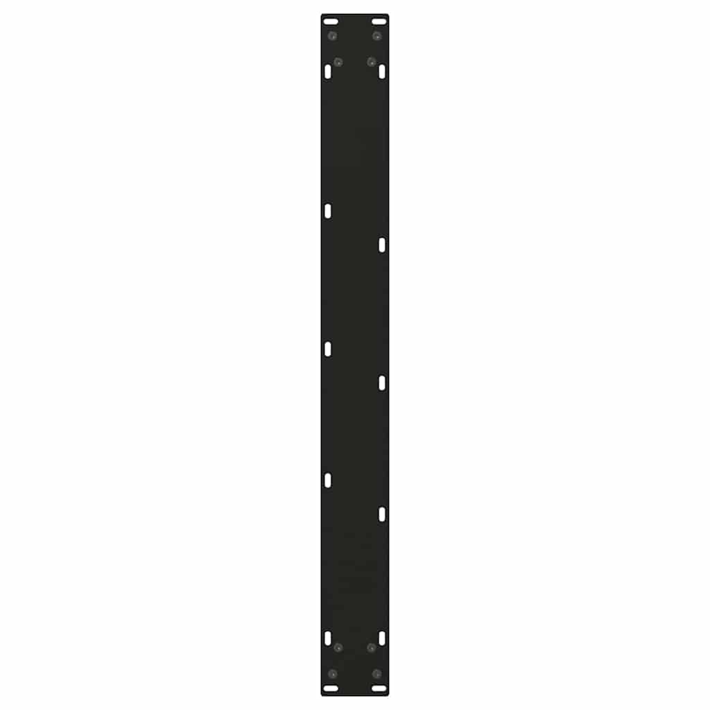 Dining Table Legs V-Shape 3 pcs Black 80x(72-73.3) cm Steel
