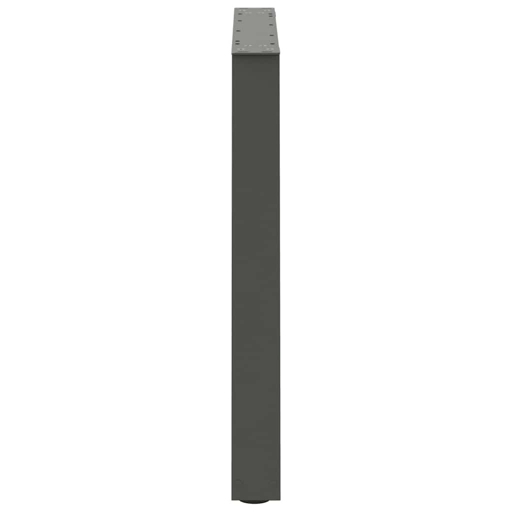 Dining Table Legs V-Shape 3 pcs Anthracite 80x(72-73.3) cm Steel
