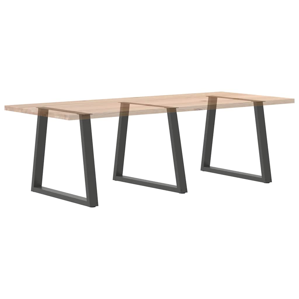 Dining Table Legs V-Shape 3 pcs Anthracite 80x(72-73.3) cm Steel