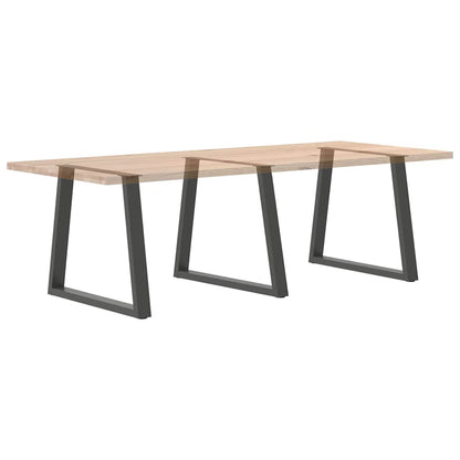 Dining Table Legs V-Shape 3 pcs Anthracite 80x(72-73.3) cm Steel