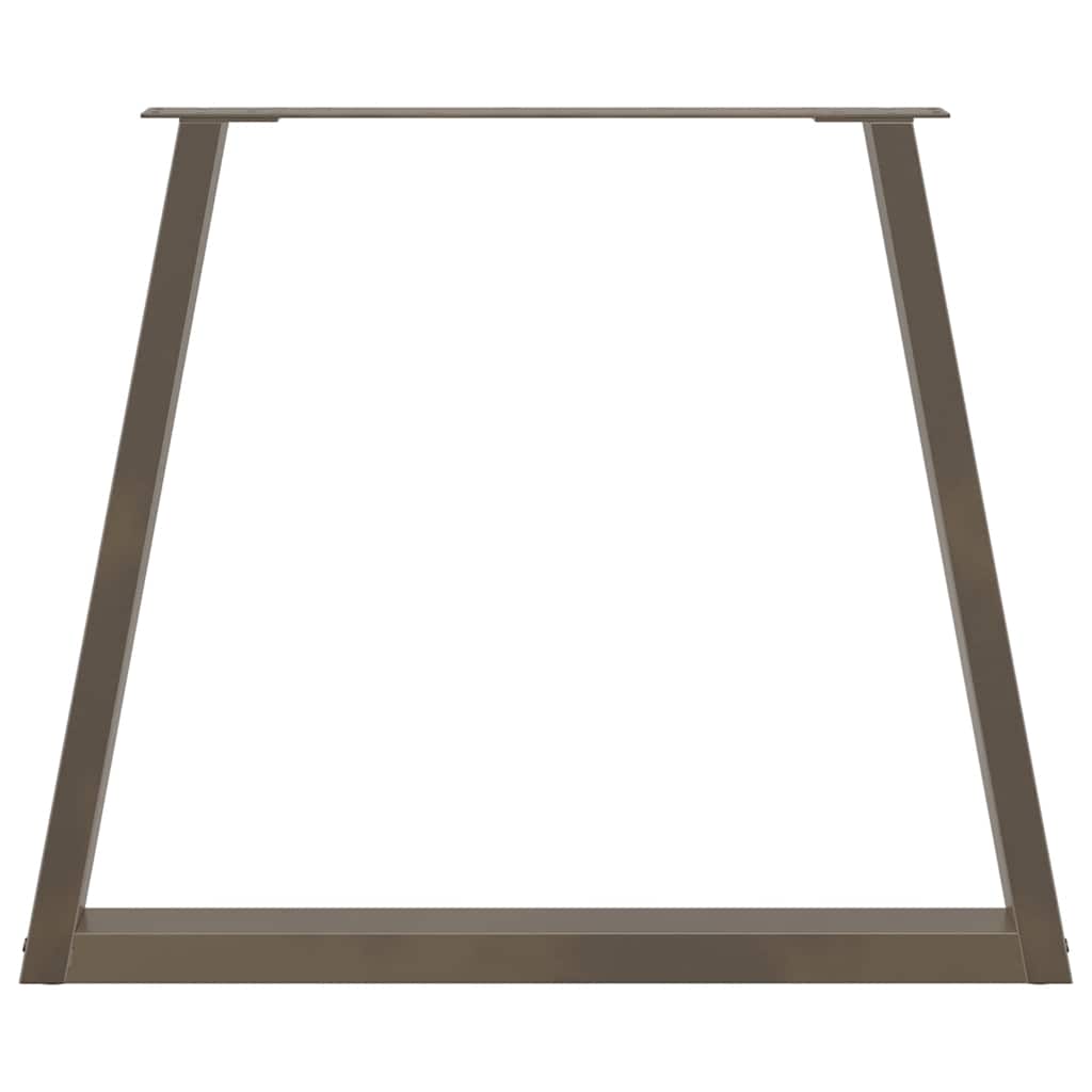 Dining Table Legs V-Shape 3 pcs Natural Steel 80x(72-73.3) cm Steel