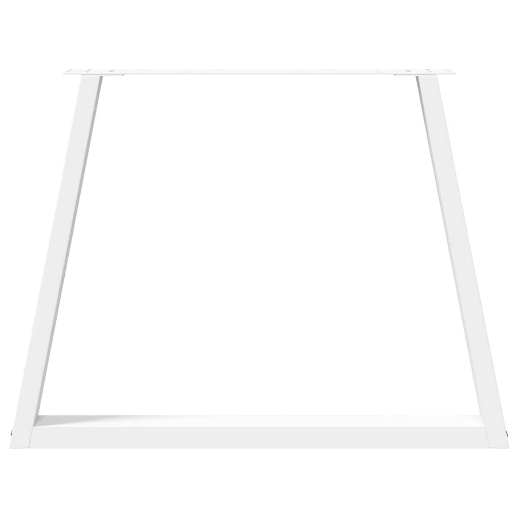 Dining Table Legs V-Shape 3 pcs White 90x(72-73.3) cm Steel