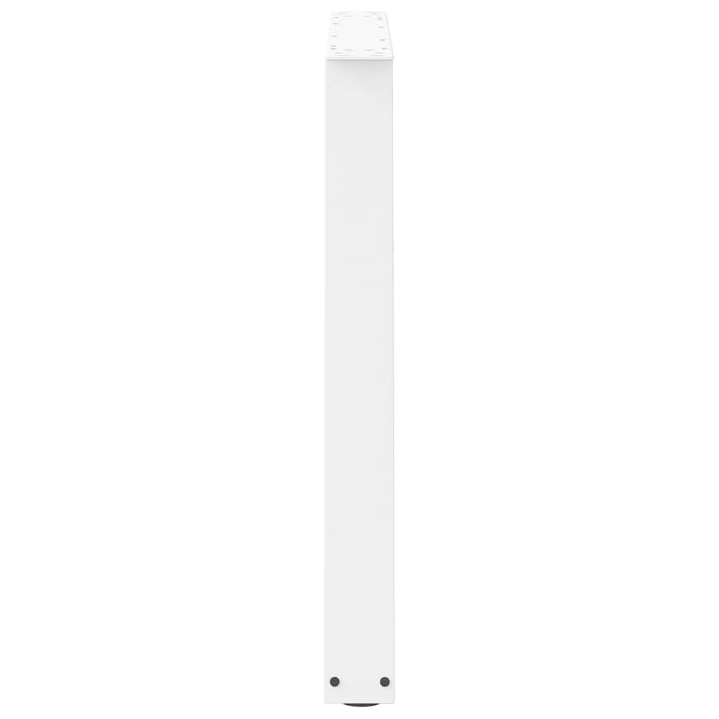 Dining Table Legs V-Shape 3 pcs White 90x(72-73.3) cm Steel