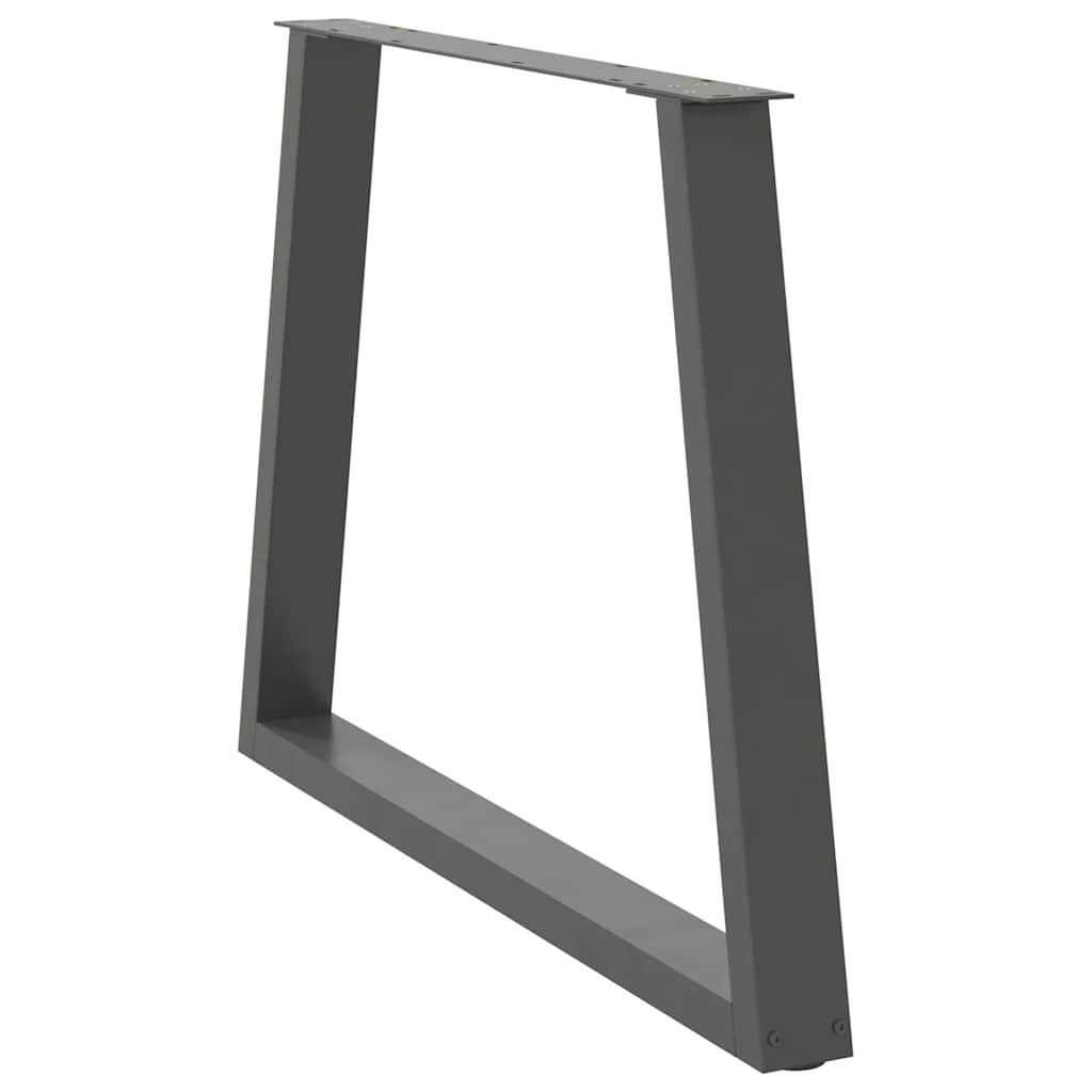 Dining Table Legs V-Shape 3 pcs Anthracite 90x(72-73.3) cm Steel