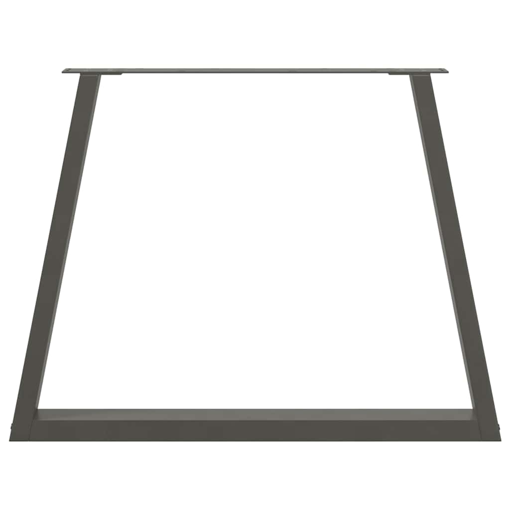 Dining Table Legs V-Shape 3 pcs Anthracite 90x(72-73.3) cm Steel