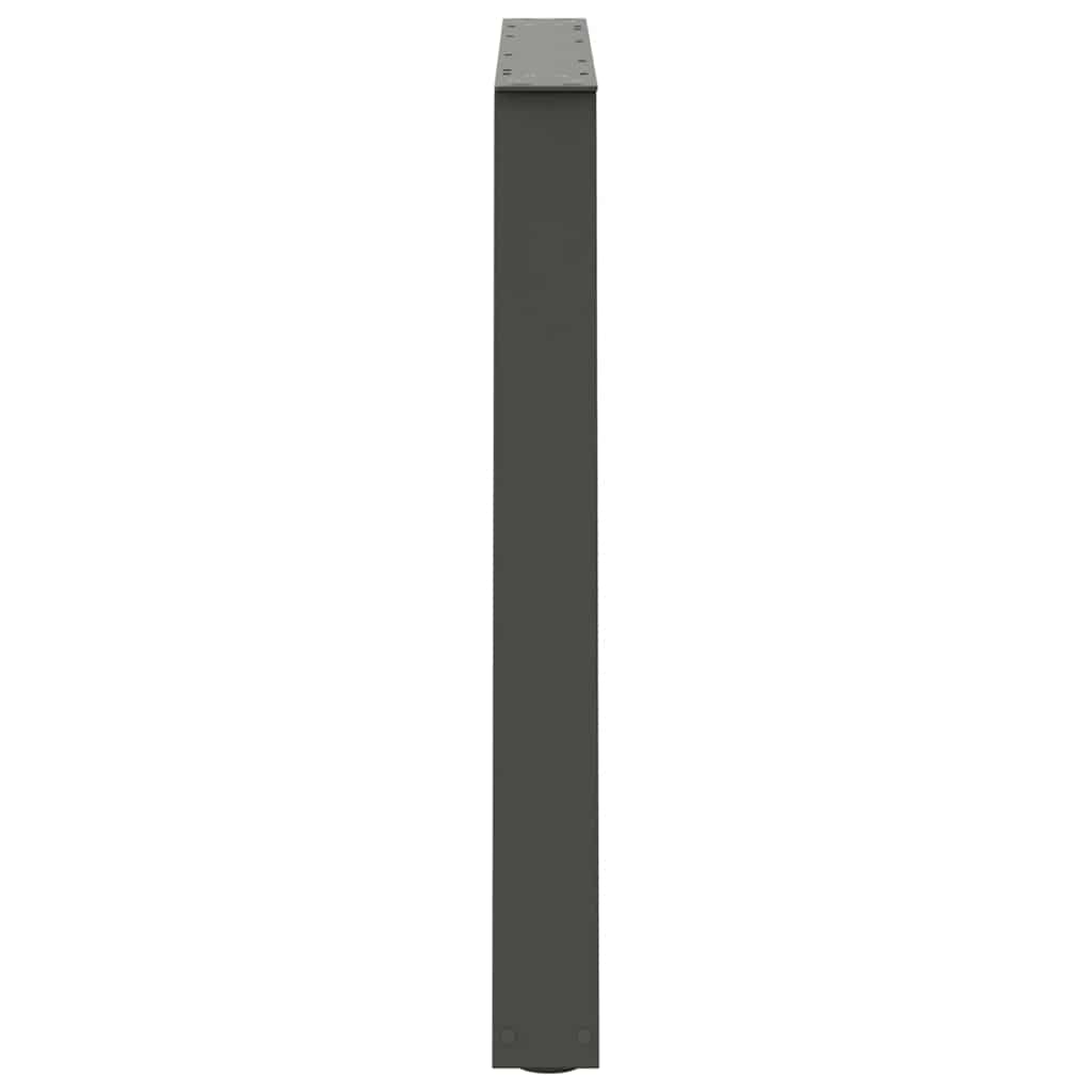 Dining Table Legs V-Shape 3 pcs Anthracite 90x(72-73.3) cm Steel